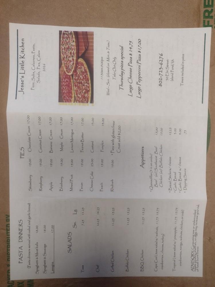 Jesse's Little Kitchen Menu image 3